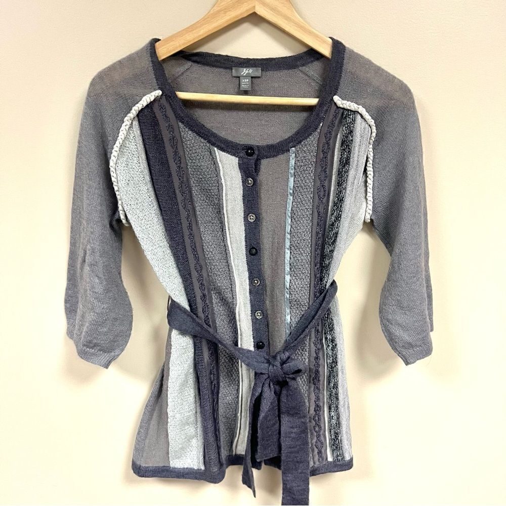 J Jill wool blend cardigan with belt.  Size XS P